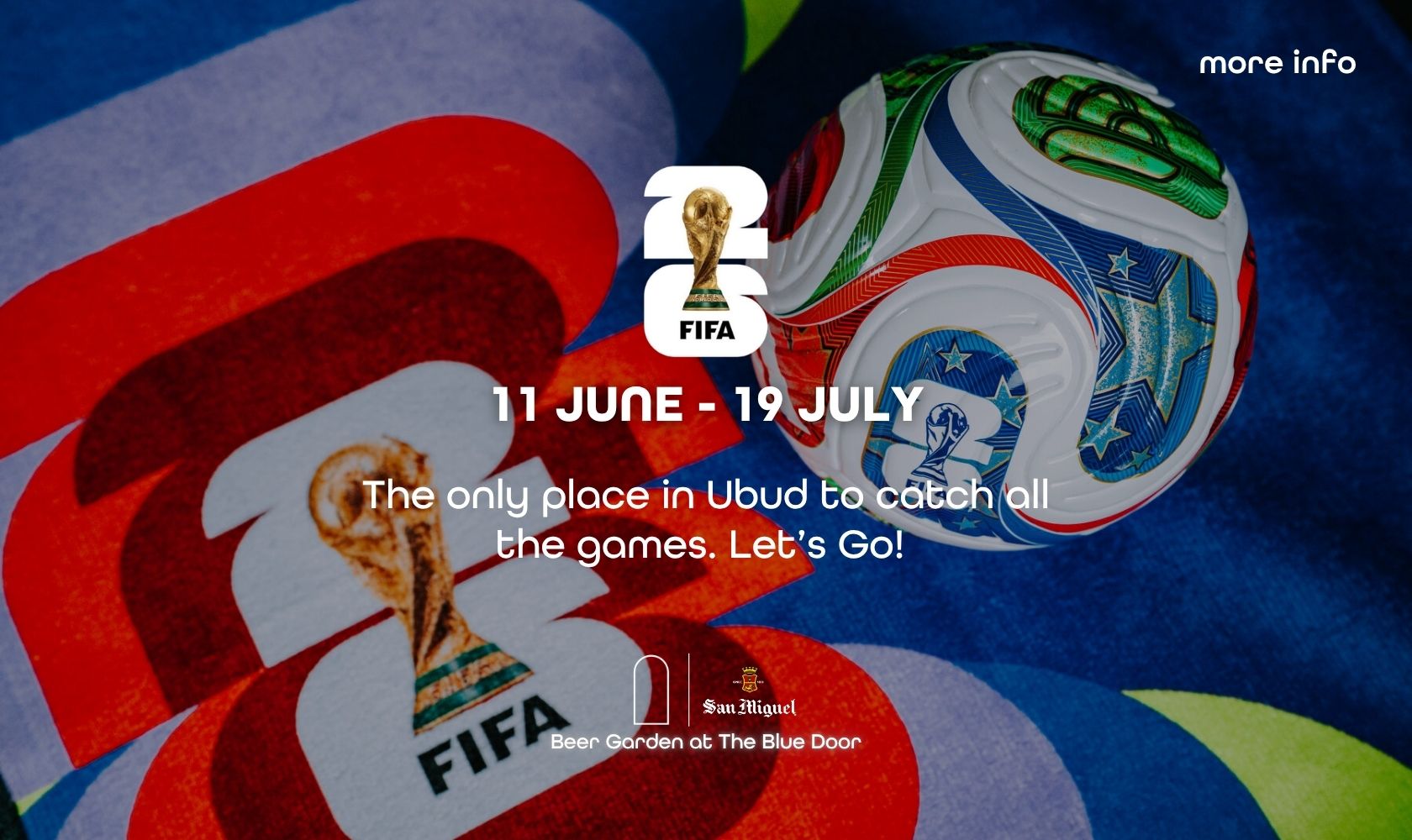 Watch the FIFA World Cup 2026 Live in Ubud — The Blue Door Has Your Seat
