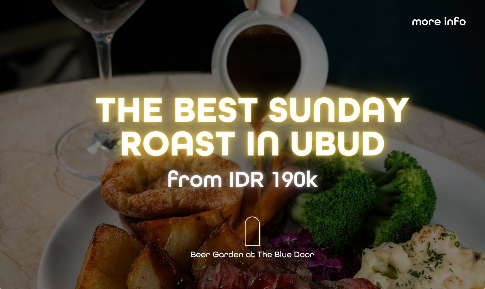 Ubud's best sunday roast - The Blue Door